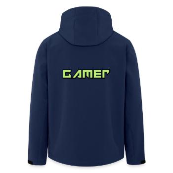 Gamers - Veste softshell homme en polyester recyclé Stanley/Stella - marine - Dos - AI Model Male 185 light (185cm)
