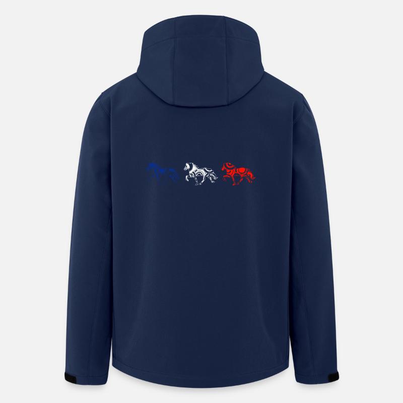 Tölt Islandpferde - richtig - Recycelte Männer Softshell-Jacke von Stanley/Stella - Navy