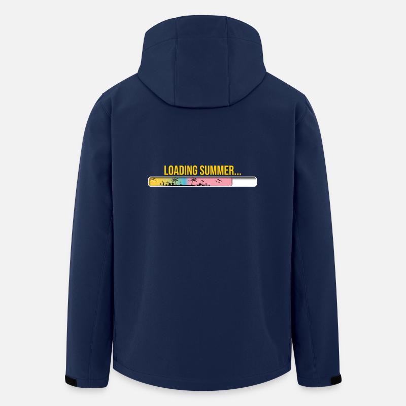 Poutres de chargement d’été - Veste softshell homme en polyester recyclé Stanley/Stella - marine
