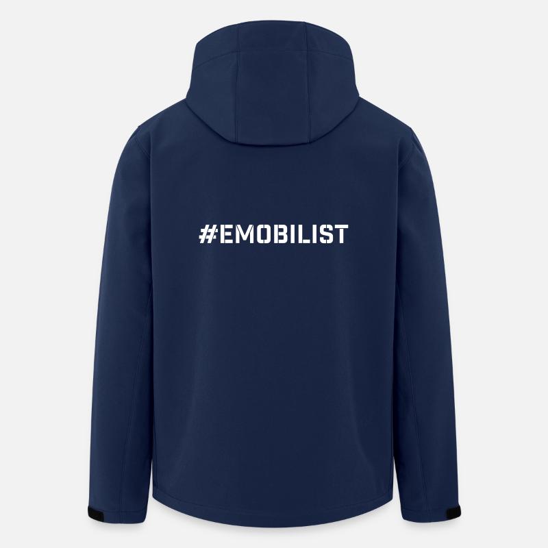 #emobilist - Men’s Recycled Softshell Jacket by Stanley/Stella - navy