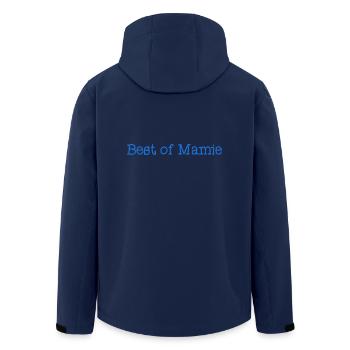 FÊTE DES MÈRES. BONNE FÊTE MAMAN. MAMAN. JE T'AIME - Veste softshell homme en polyester recyclé Stanley/Stella - marine - Dos - AI Model Male 185 light (185cm)