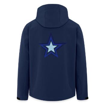 etoile - Veste softshell homme en polyester recyclé Stanley/Stella - marine - Dos - AI Model Male 185 light (185cm)