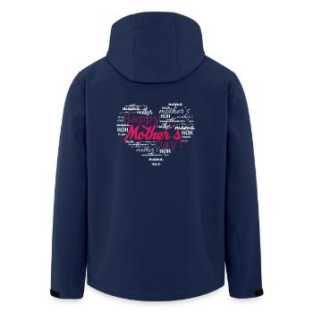 Happy Mother's Day - Men’s Recycled Softshell Jacket by Stanley/Stella - navy - Back - AI Model Male 185 light (185cm)