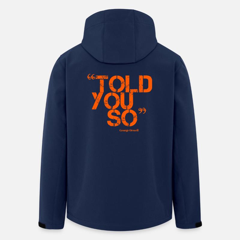 ORWELL (orange) - Recycelte Männer Softshell-Jacke von Stanley/Stella - Navy