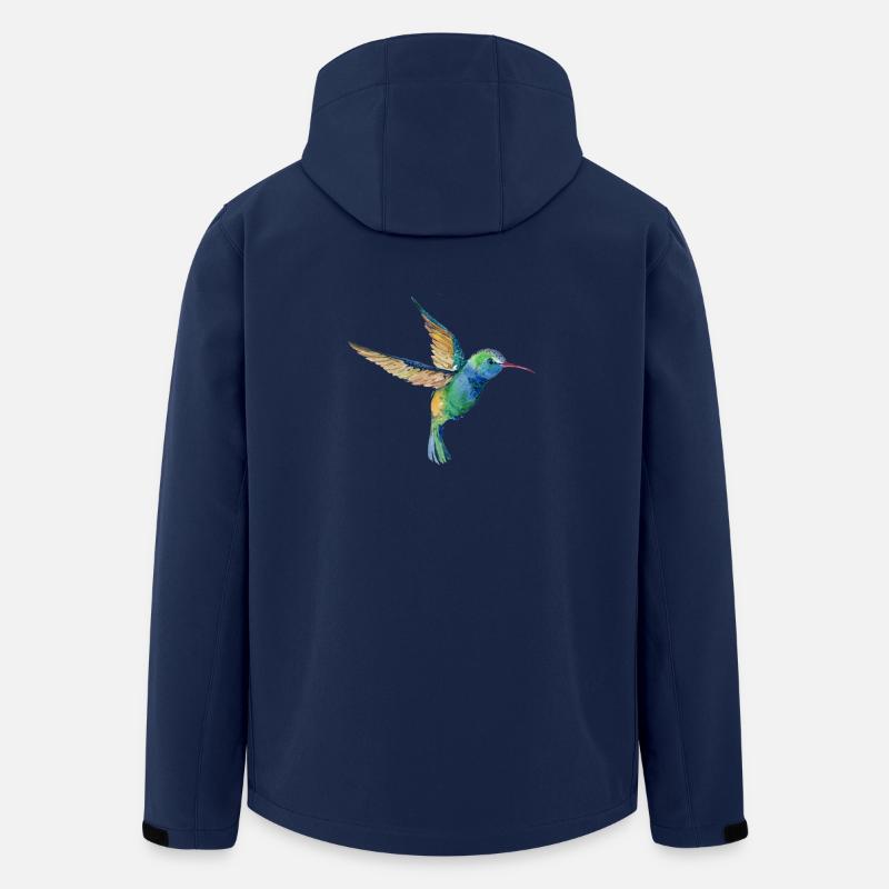 Summenvogel-Liebhaber-Vogelbeobachter-Geschenk-Entwurf - Recycelte Männer Softshell-Jacke von Stanley/Stella - Navy