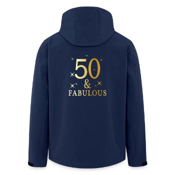 50 et fabuleux - Veste softshell homme en polyester recyclé Stanley/Stella - marine - Dos - AI Model Male 185 light (185cm)