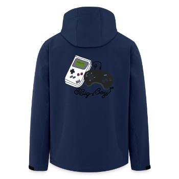 Gamer Videospiele Spiel Junge Aussenseiter Joystick - Recycelte Männer Softshell-Jacke von Stanley/Stella - Navy - Hinten - AI Model Male 185 light (185cm)