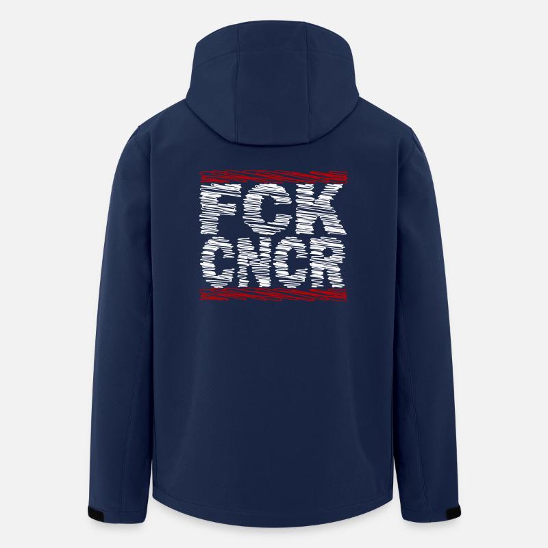 FCK CNCR - Cancer - Men’s Recycled Softshell Jacket by Stanley/Stella - navy