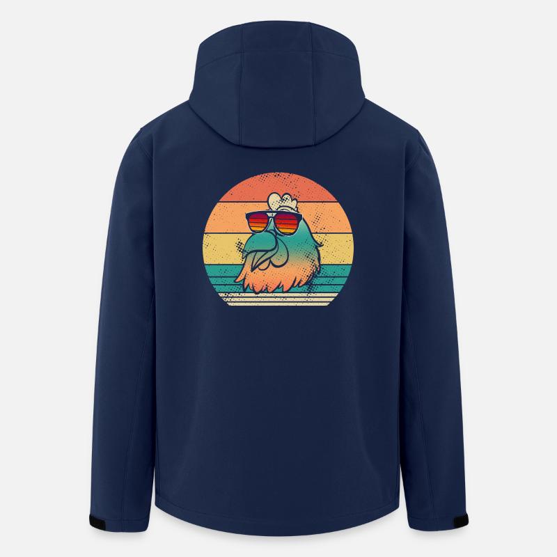 Hühner Henne - Recycelte Männer Softshell-Jacke von Stanley/Stella - Navy