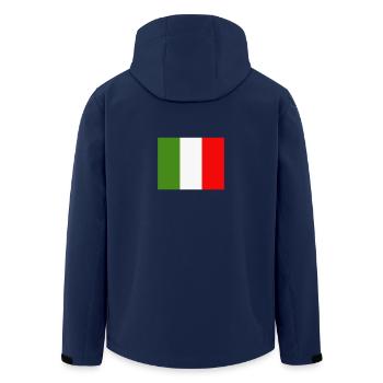 Italien Flagge - Recycelte Männer Softshell-Jacke von Stanley/Stella - Navy - Hinten - AI Model Male 185 light (185cm)