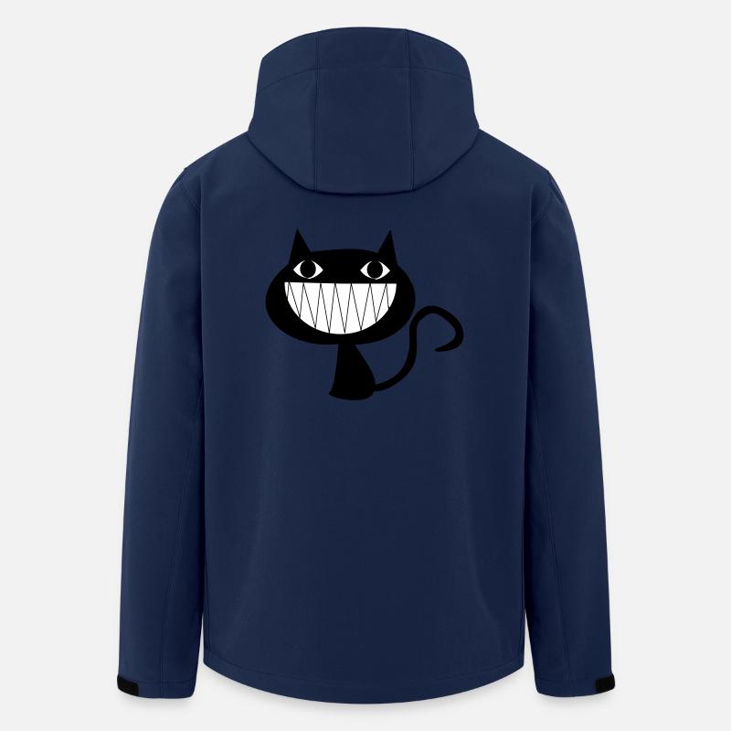 Grinsende Katze - Recycelte Männer Softshell-Jacke von Stanley/Stella - Navy
