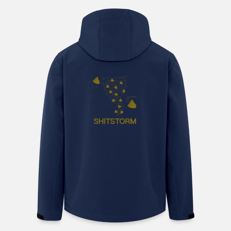 Shitstorm Comic literally - Recycelte Männer Softshell-Jacke von Stanley/Stella - Navy