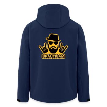 Bräutigam T-Shirt - Bräutigam Shirt - JGA T-Shirts - Recycelte Männer Softshell-Jacke von Stanley/Stella - Navy - Hinten - AI Model Male 185 light (185cm)