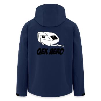 QEK Aero - Recycelte Männer Softshell-Jacke von Stanley/Stella - Navy - Hinten - AI Model Male 185 light (185cm)