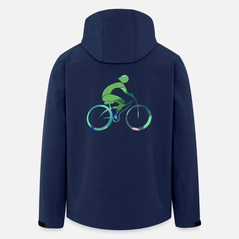 Radfahrer - Recycelte Männer Softshell-Jacke von Stanley/Stella - Navy