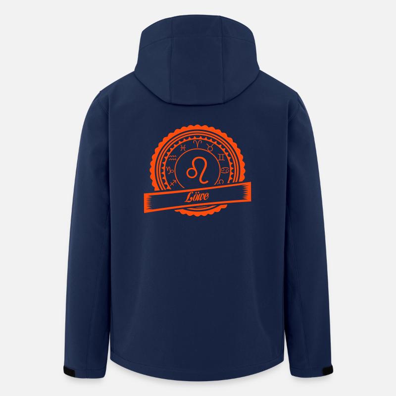 Mein Sternzeichen ist - Löwe - Recycelte Männer Softshell-Jacke von Stanley/Stella - Navy