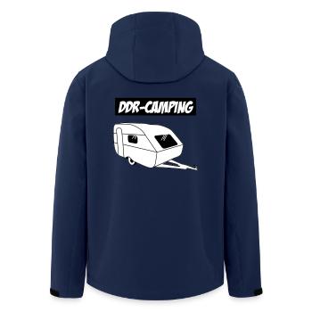 QEK Aero DDR-Camping - Recycelte Männer Softshell-Jacke von Stanley/Stella - Navy - Hinten - AI Model Male 185 light (185cm)