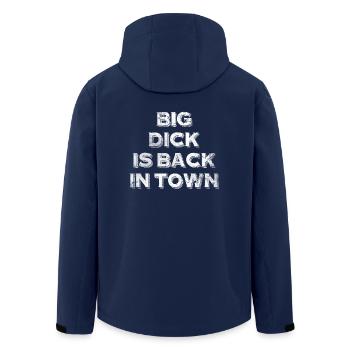 Big Dick Is Back In Town Cadeau Bienvenue Chemise - Veste softshell homme en polyester recyclé Stanley/Stella - marine - Dos - AI Model Male 185 light (185cm)