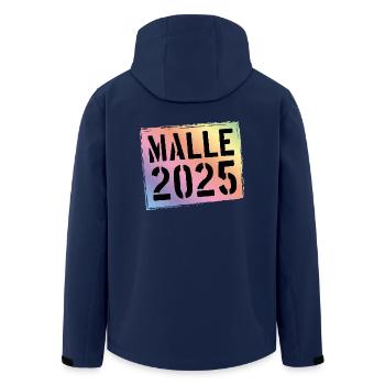 Malle 2025 Coloré - Veste softshell homme en polyester recyclé Stanley/Stella - marine - Dos - AI Model Male 185 light (185cm)