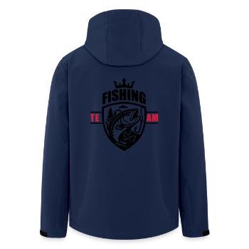 Équipe de pêche - Veste softshell homme en polyester recyclé Stanley/Stella - marine - Dos - AI Model Male 185 light (185cm)