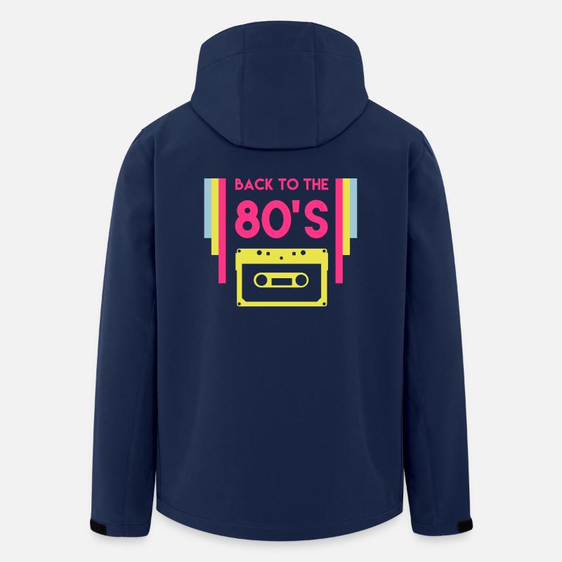 Back to the 80's - Men’s Recycled Softshell Jacket by Stanley/Stella - navy