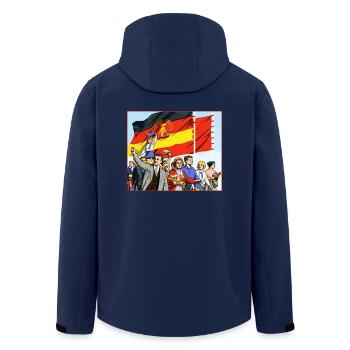 Défilé DDR - Veste softshell homme en polyester recyclé Stanley/Stella - marine - Dos - AI Model Male 185 light (185cm)