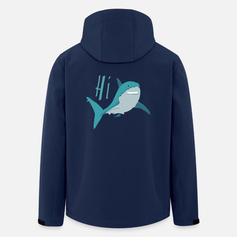 Hai, wie geht's? - Recycelte Männer Softshell-Jacke von Stanley/Stella - Navy