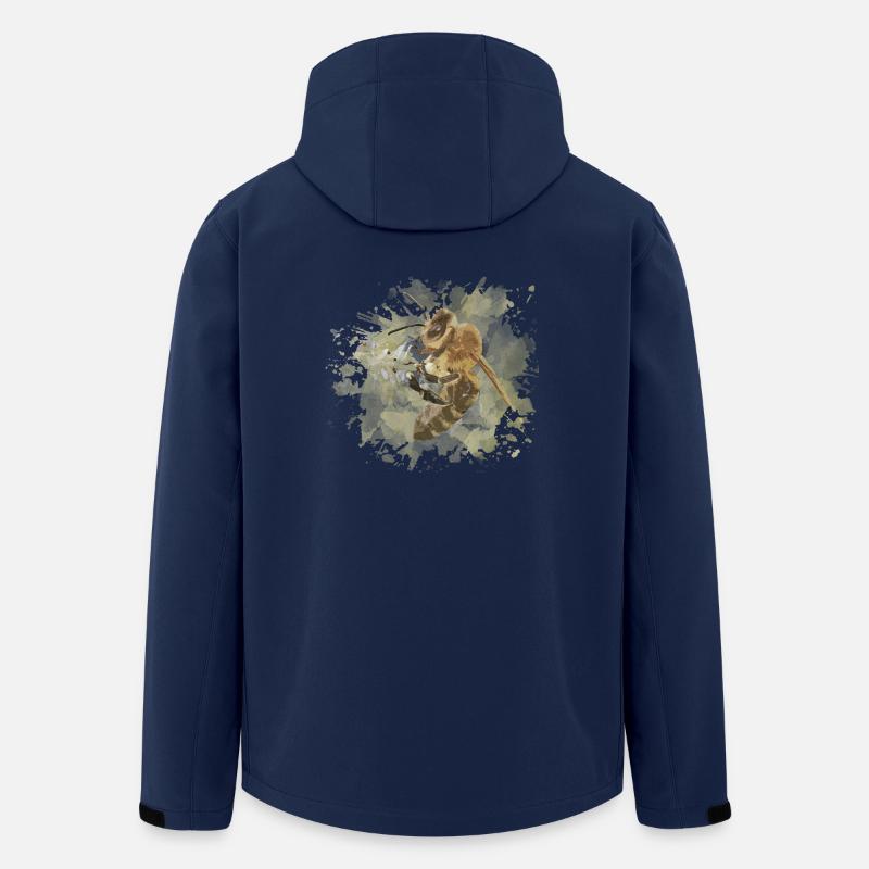 bee - Men’s Recycled Softshell Jacket by Stanley/Stella - navy