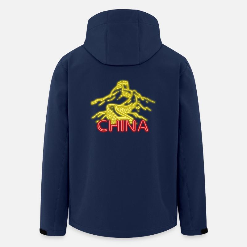 China - Recycelte Männer Softshell-Jacke von Stanley/Stella - Navy