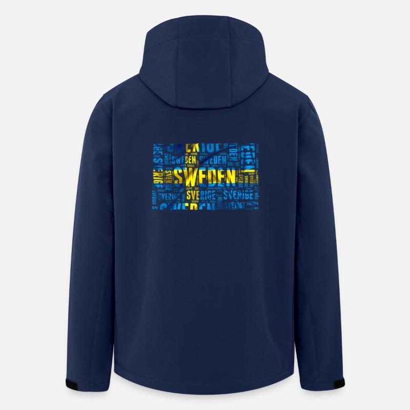 Schweden Flagge - Recycelte Männer Softshell-Jacke von Stanley/Stella - Navy