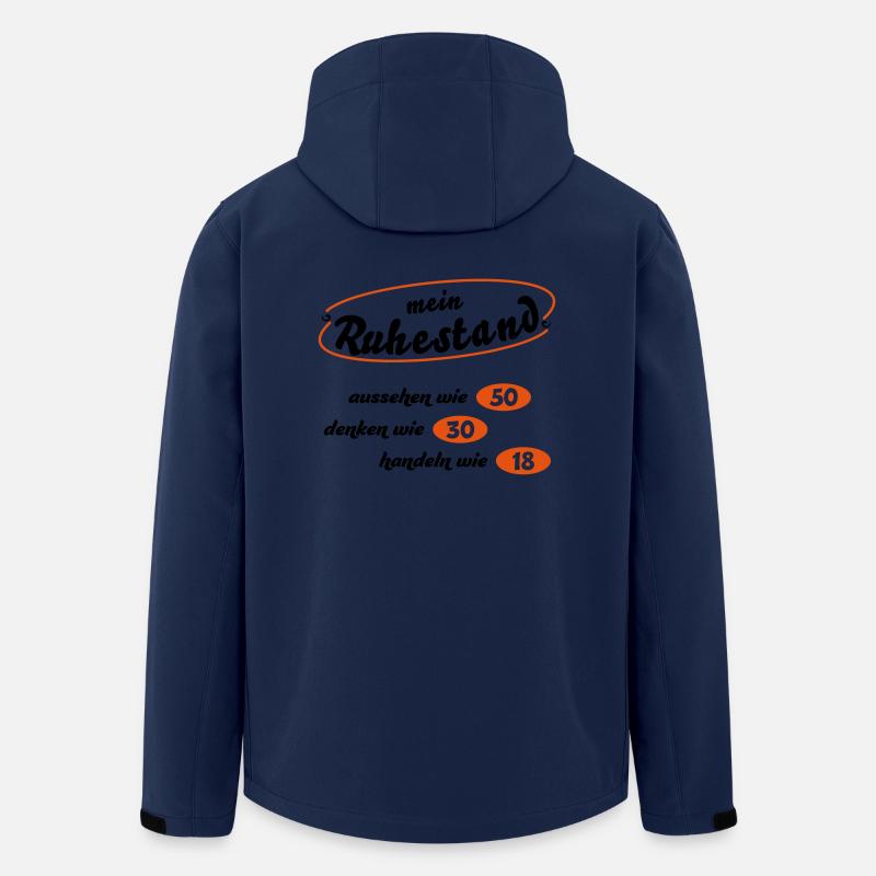 Rentner - Recycelte Männer Softshell-Jacke von Stanley/Stella - Navy