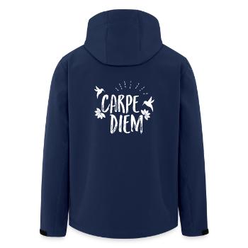 Carpe Diem - Veste softshell homme en polyester recyclé Stanley/Stella - marine - Dos - AI Model Male 185 light (185cm)
