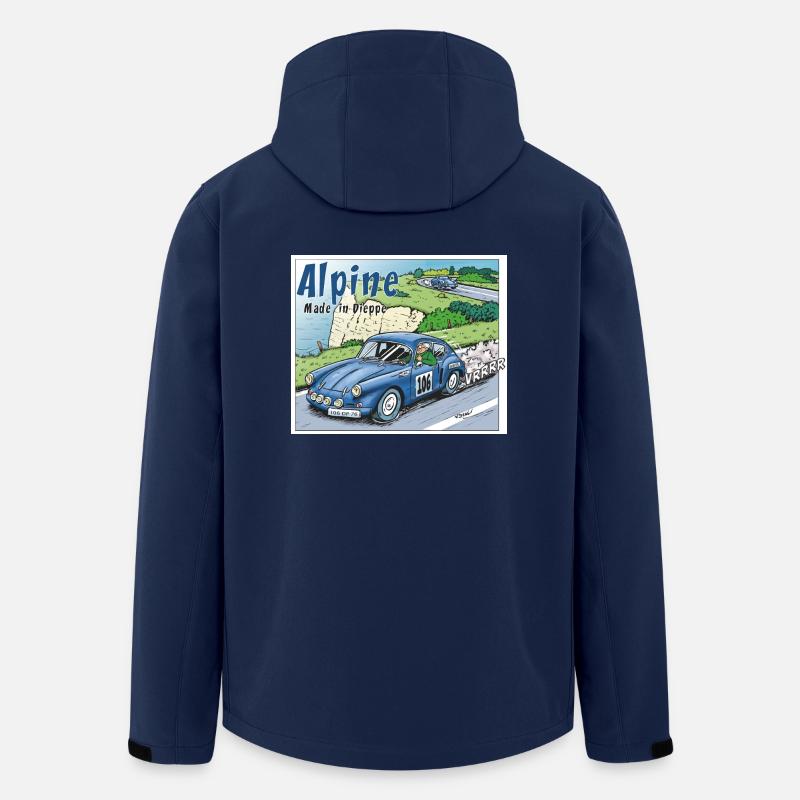 Polete i Alpine 106 - Stanley/Stella Mænd Genanvendt Softshell-jakke Discoverer - marineblå