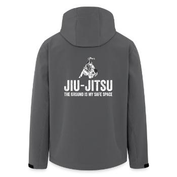 JIU JITSU BJJ Martial Arts Gift Vintage Jujutsu - Men’s Recycled Softshell Jacket by Stanley/Stella - anthracite - Back - AI Model Male 185 light (185cm)
