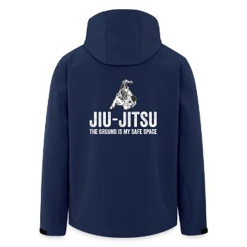 JIU JITSU BJJ Martial Arts Gift Vintage Jujutsu - Men’s Recycled Softshell Jacket by Stanley/Stella - navy - Back - AI Model Male 185 light (185cm)