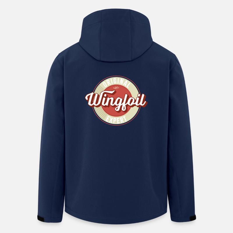 Wingfoil Label - Recycelte Männer Softshell-Jacke Discoverer von Stanley/Stella - Navy