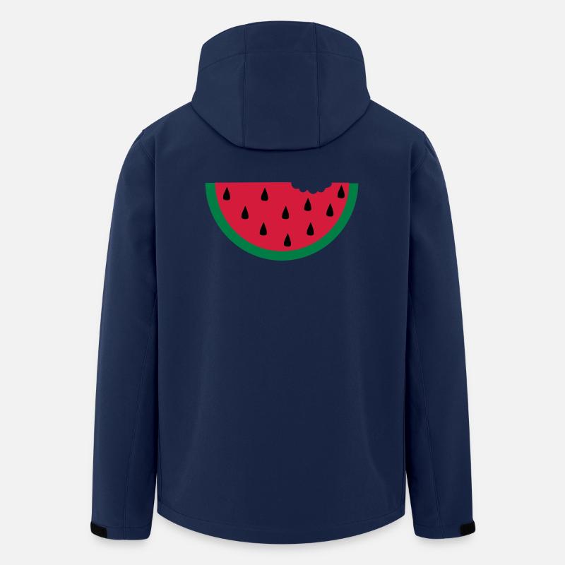 Melone Wassermelone watermelon Obst - Recycelte Männer Softshell-Jacke von Stanley/Stella - Navy