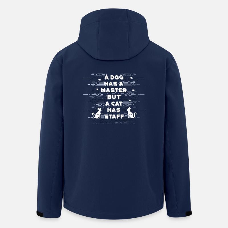 cat - Men’s Recycled Softshell Jacket by Stanley/Stella - navy