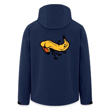 Banana Butt - Men’s Recycled Softshell Jacket by Stanley/Stella - navy - Back - AI Model Male 185 light (185cm)
