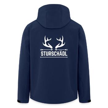 TÊTU - Veste softshell homme en polyester recyclé Stanley/Stella - marine - Dos - AI Model Male 185 light (185cm)