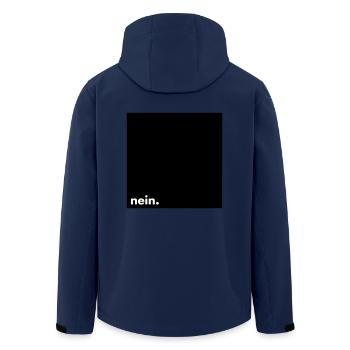 No. - Men’s Recycled Softshell Jacket by Stanley/Stella - navy - Back - AI Model Male 185 light (185cm)