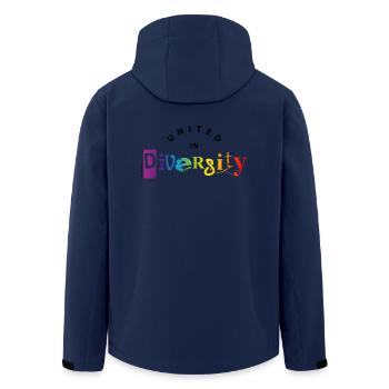 diversity / diversity 2 - Men’s Recycled Softshell Jacket by Stanley/Stella - navy - Back - AI Model Male 185 light (185cm)