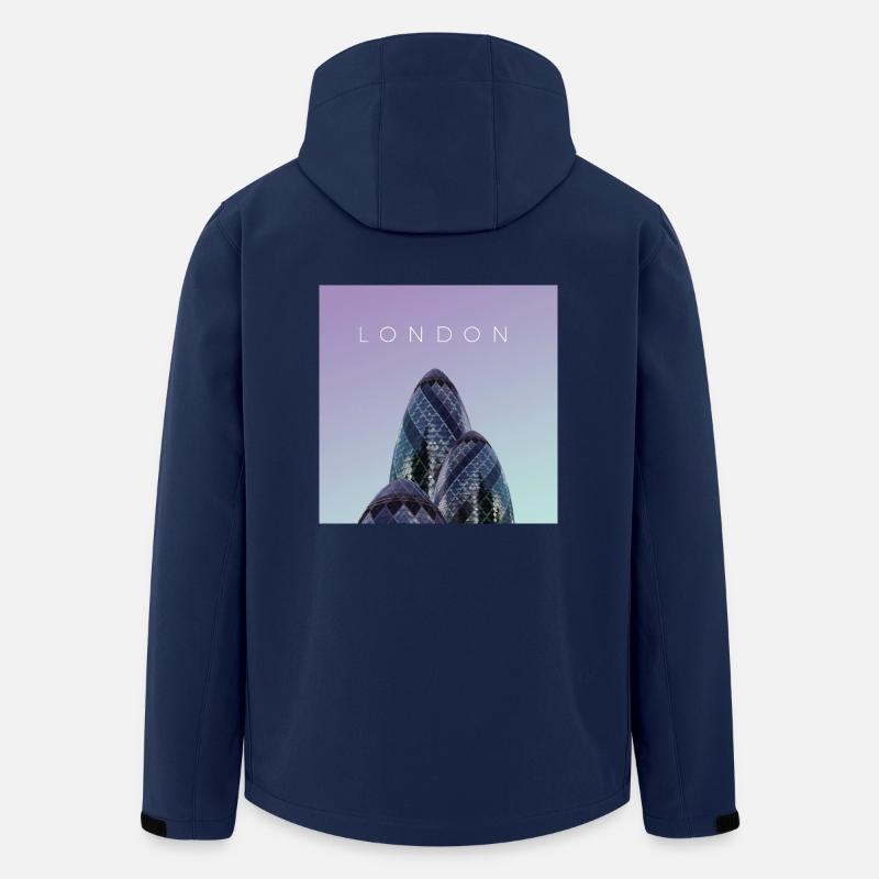 Affiche de Londres - Veste softshell homme en polyester recyclé Stanley/Stella - marine