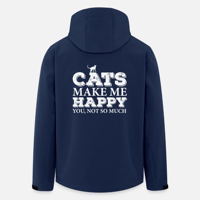 Lustige Katze - Recycelte Männer Softshell-Jacke von Stanley/Stella - Navy