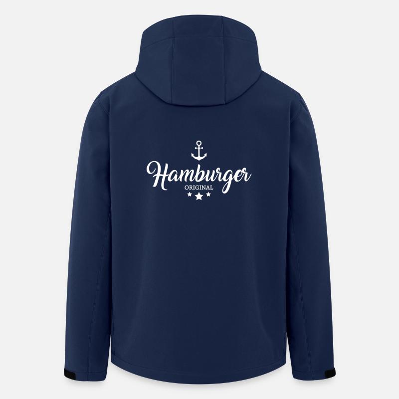 Hamburger - Anker - Recycelte Männer Softshell-Jacke von Stanley/Stella - Navy