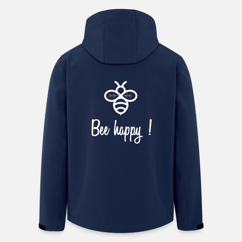 Bee happy - Men’s Recycled Softshell Jacket by Stanley/Stella - navy
