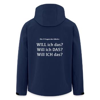 Will ich das wirklich? Die 3 wichtigste Fragen - Recycelte Männer Softshell-Jacke von Stanley/Stella - Navy - Hinten - AI Model Male 185 light (185cm)