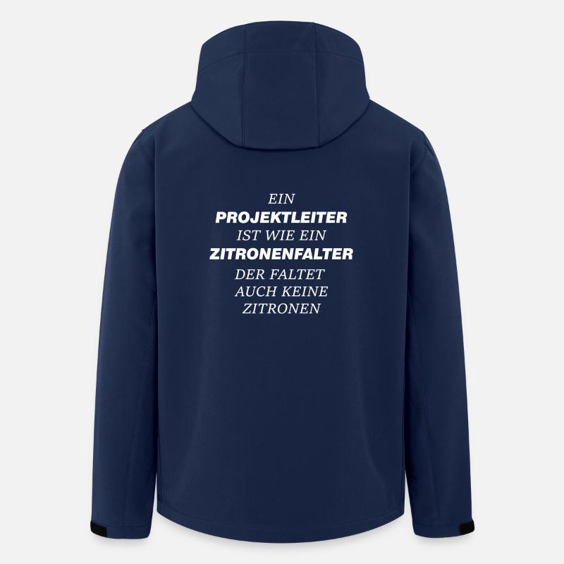 Zitronenfalter Projektleiter Spruch lustig Job - Recycelte Männer Softshell-Jacke von Stanley/Stella - Navy