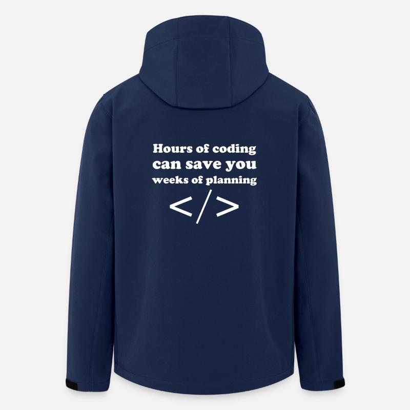 Coding - Recycelte Männer Softshell-Jacke von Stanley/Stella - Navy