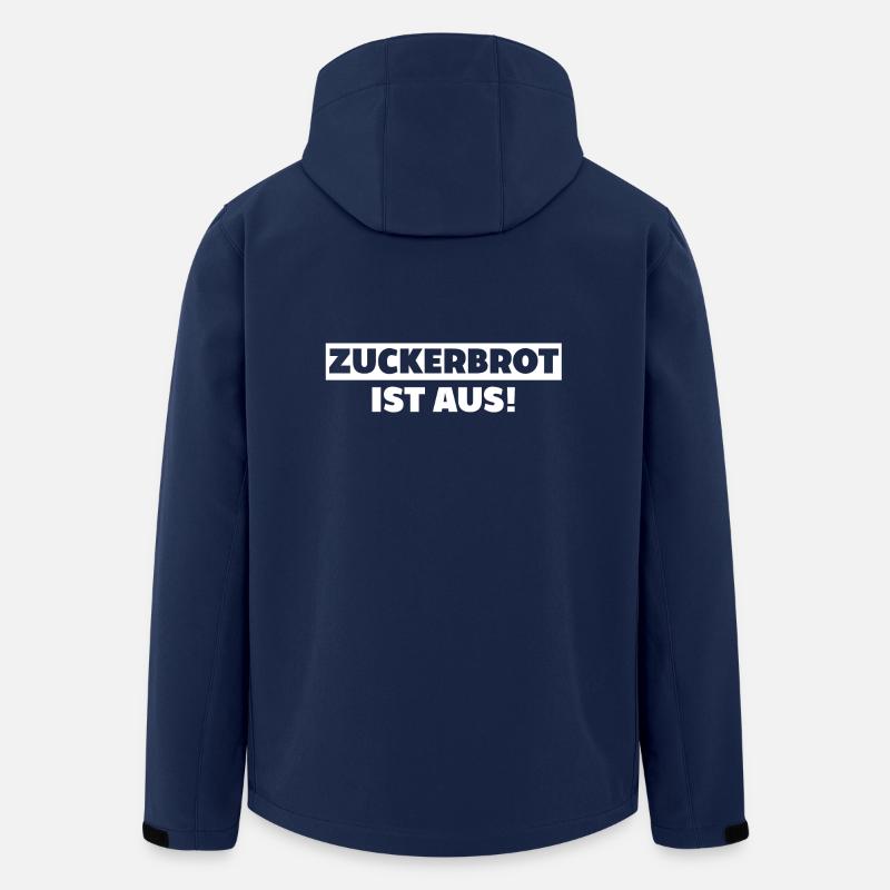 Zuckerbrot ist aus Lustiger Spruch Geschenk Shirt - Recycelte Männer Softshell-Jacke von Stanley/Stella - Navy